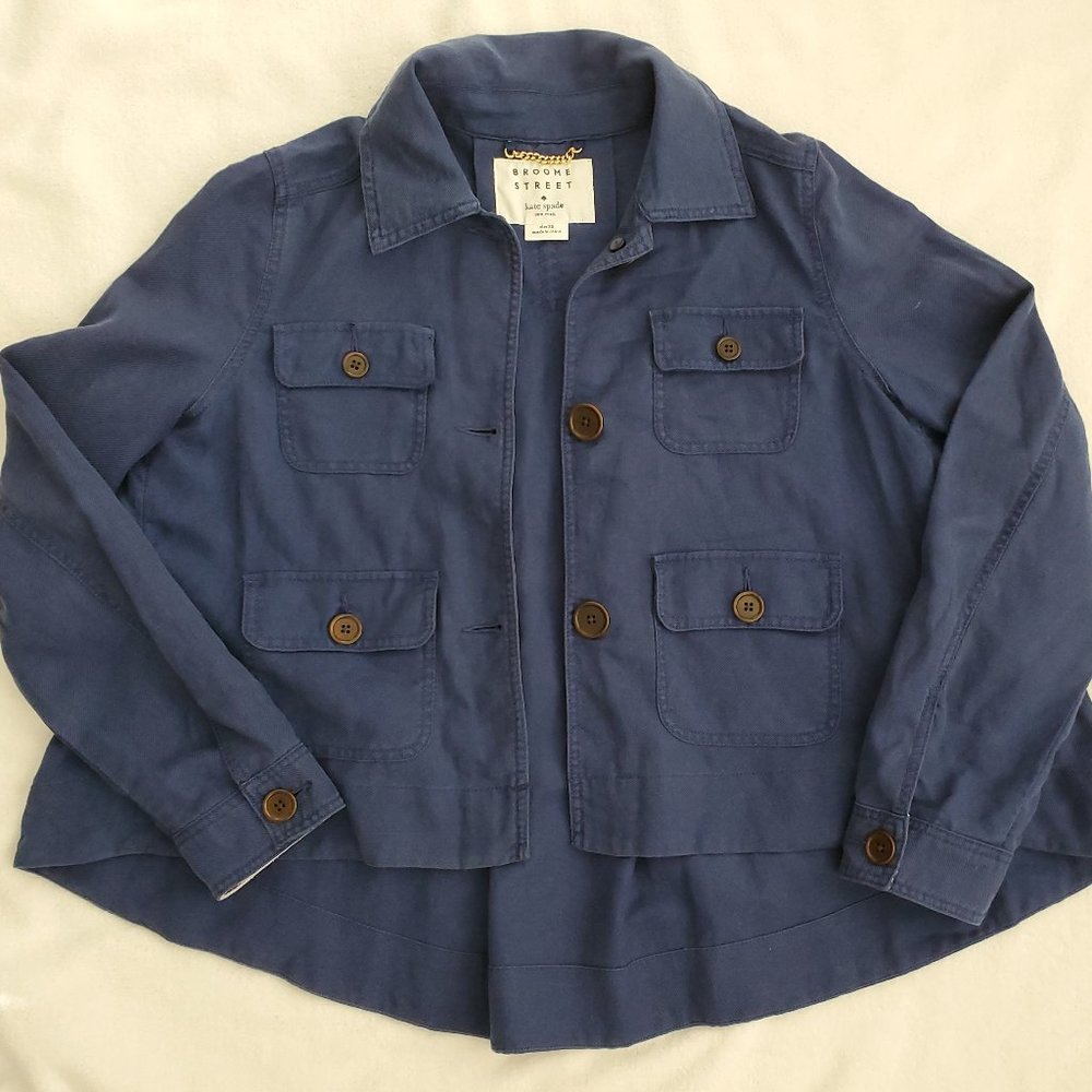 Kate spade New York Blue Broome Street Lightweight Jacket size XS